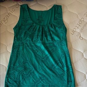 Patagonia Green Patterned Tank Top